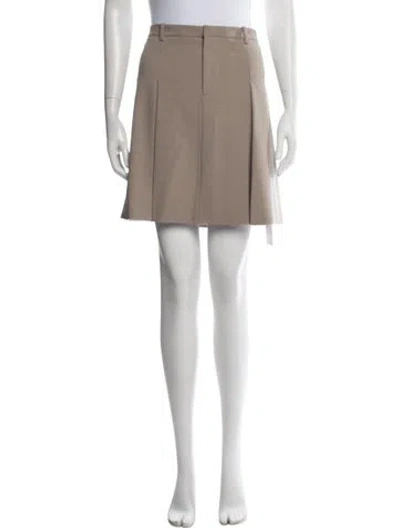 Pre-owned Sandy Liang Mini Skirt W/ Tags In Neutrals