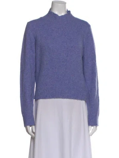 Pre-owned Sandy Liang Mock Neck Sweater In Purple