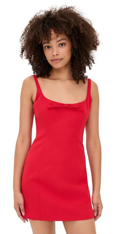 Sandy Liang Naomi Dress Red