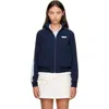 Sandy Liang Navy Lia Jacket In Blue