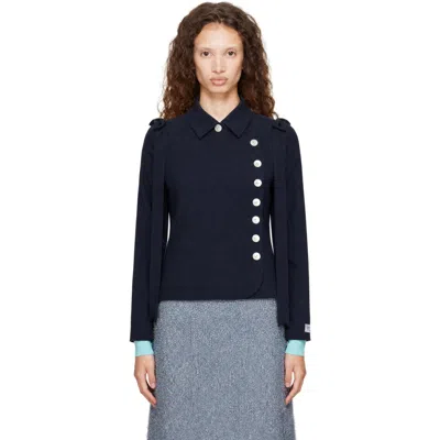 Sandy Liang Navy Pier Blazer In Blue