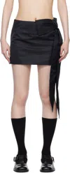 Sandy Liang Navy Skar Miniskirt In Navy