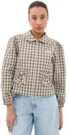 Sandy Liang Necco Jacket Brown Multi In Brown