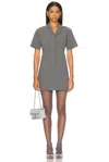 Sandy Liang Gray Nurse Minidress In Grey