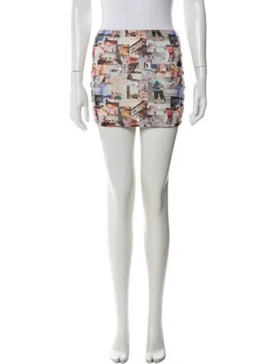 Pre-owned Sandy Liang Nylon Mini Skirt In Pink