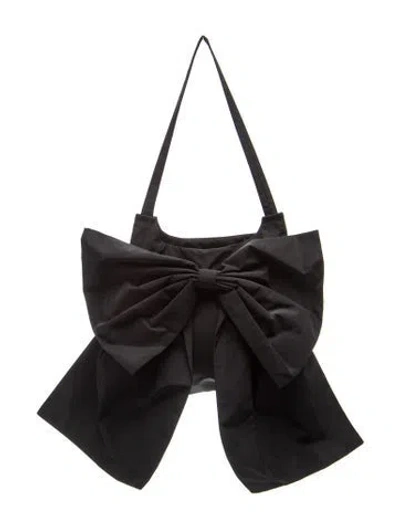 Pre-owned Sandy Liang Nylon Shoulder Bag In Black