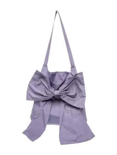 Pre-owned Sandy Liang Nylon Shoulder Bag In Purple