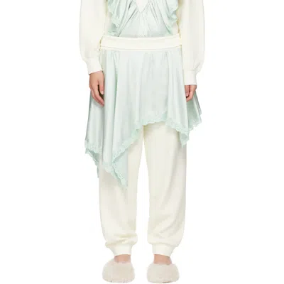 Sandy Liang オフホワイト Rue トラウザーズ In Cream