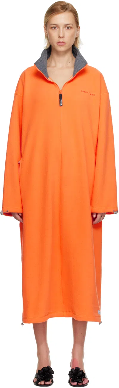 Sandy Liang Orange Sloane Maxi Dress