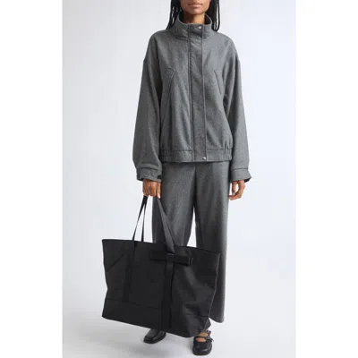 Sandy Liang Papas Wool Blend Jacket In Gray