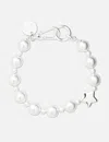 Sandy Liang Pearl Key Charm In White