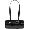Sandy Liang Pencil Case Leather Handbag In Black
