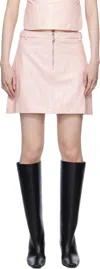 Sandy Liang Pink Ada Miniskirt In Pale Pink