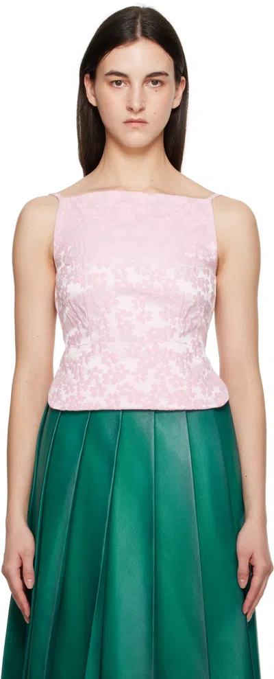 Sandy Liang Pink Brando Top