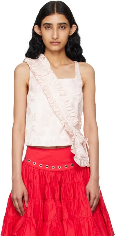 Sandy Liang Pink Carry Tank Top In 681 Ballet