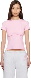 Sandy Liang Pink Effie T-shirt In Pink