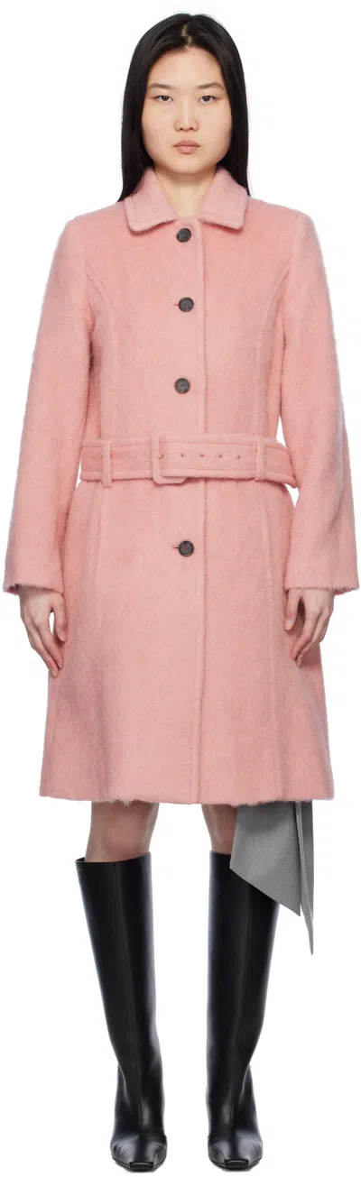 Sandy Liang Pink Norwich Coat