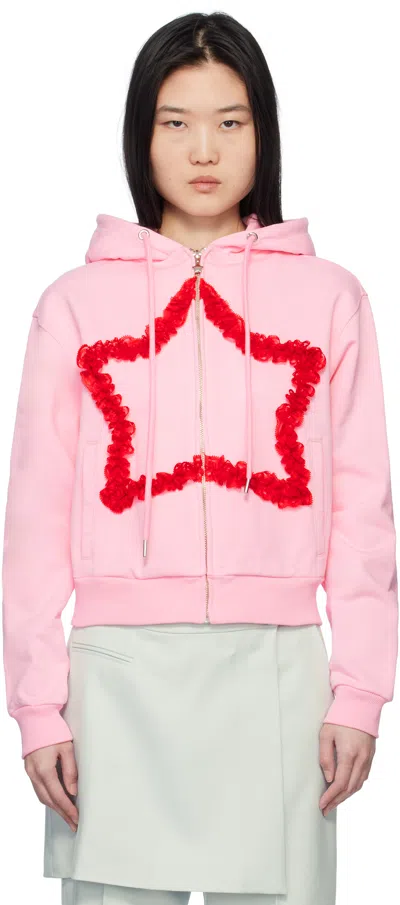 Sandy Liang Pink Regina Hoodie
