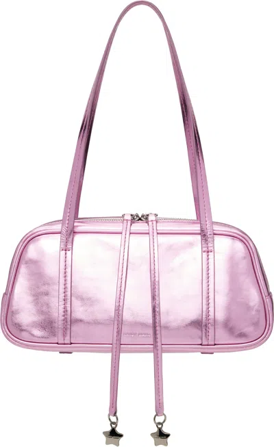 Sandy Liang Pink Twin Bag In Metallic Pink