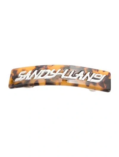 Pre-owned Sandy Liang Plastic Hair Clip In Brown