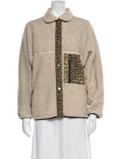 Pre-owned Sandy Liang Printed Jacket In Neutral