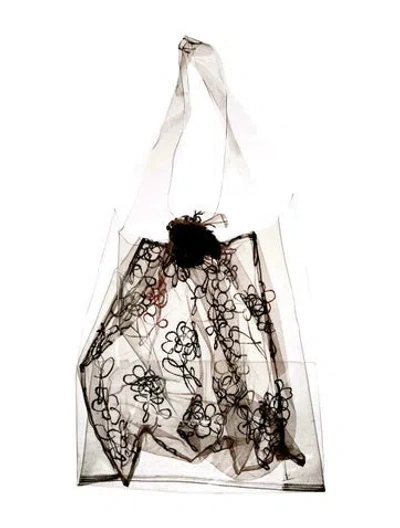 Pre-owned Sandy Liang Pvc Shoulder Bag In Transparent