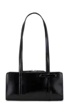 Sandy Liang Recital Patent Leather Shoulder Bag In Black