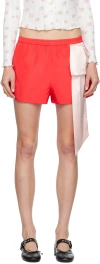 Sandy Liang Red Ambleside Shorts In 616 Red
