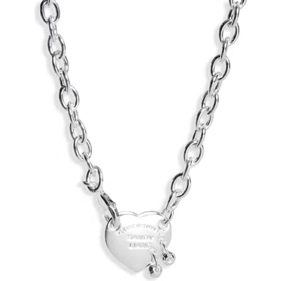 Sandy Liang Return To Sandy Pendant Necklace In Metallic