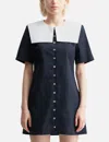 Sandy Liang Rila Shirt Dress In Blue