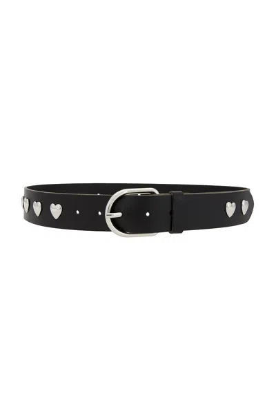 Sandy Liang Rivetto Belt In Silver
