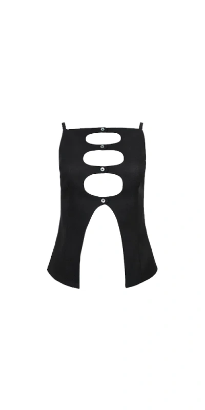 Sandy Liang Saguaro Top Black