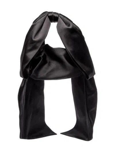 Pre-owned Sandy Liang Satin Backpack In Black