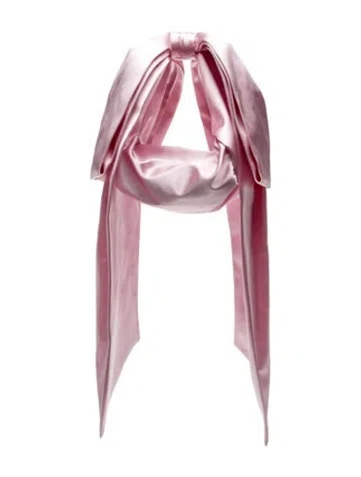 Pre-owned Sandy Liang Satin Top Handle Bag In Pink