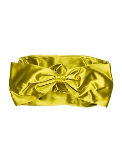 Pre-owned Sandy Liang Scarf In Yellow