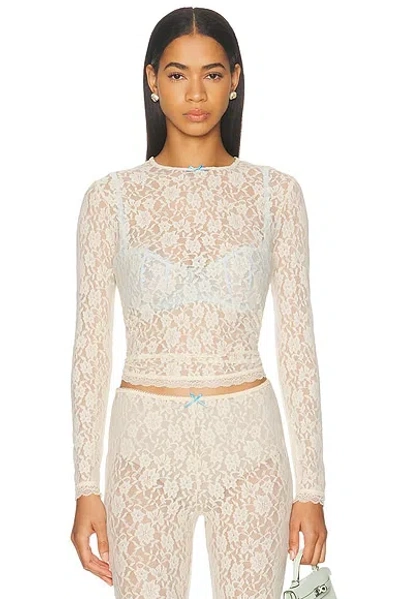 Sandy Liang Scoby Top In White