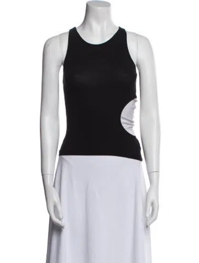 Pre-owned Sandy Liang Scoop Neck Sleeveless Top In Multi