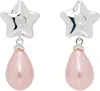 Sandy Liang Cloverdale 2.0 Pearl Drop Earrings In Silver