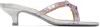 Sandy Liang Spy Kitten Heel Sandal In Metallic Pink