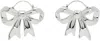 Sandy Liang Silver Monyo Hoop Earrings In 060 Silver