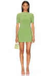 Sandy Liang Skitty Dress In Lime