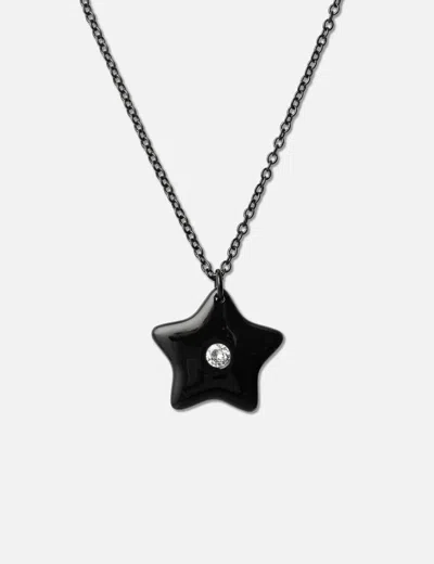 Sandy Liang Sparkles 2.0 Necklace In Black