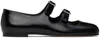 Sandy Liang Ssense Exclusive Black Mj Double Strap Ballerina Flats In Black