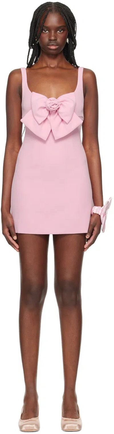 Sandy Liang Ssense Exclusive Pink Arden Minidress In 632 Pink