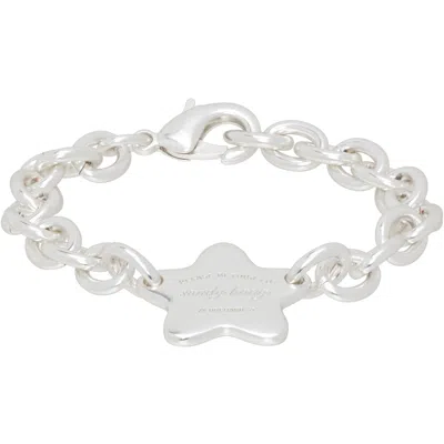 Sandy Liang Star Charm Bracelet In Silver
