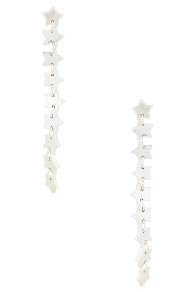 Sandy Liang Starfall Earrings In Silver