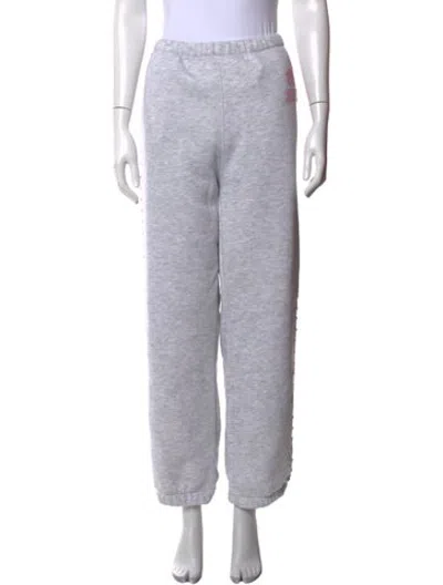 Pre-owned Sandy Liang Straight Leg Pants In Grey