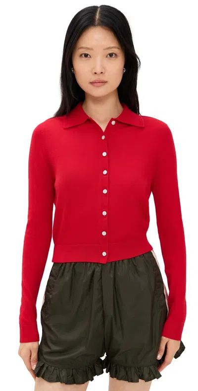 SANDY LIANG SUMMERS CARDIGAN RED