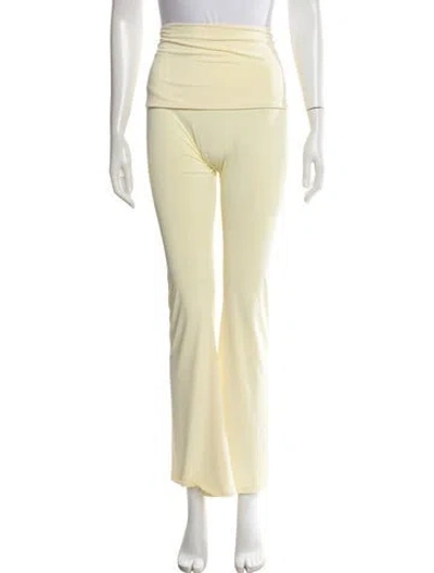 Pre-owned Sandy Liang Sweatpants In Yellow