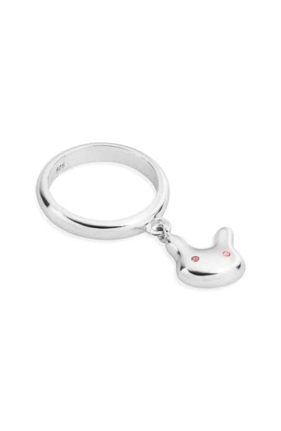 Sandy Liang Terminator Droplet Ring In Silver
